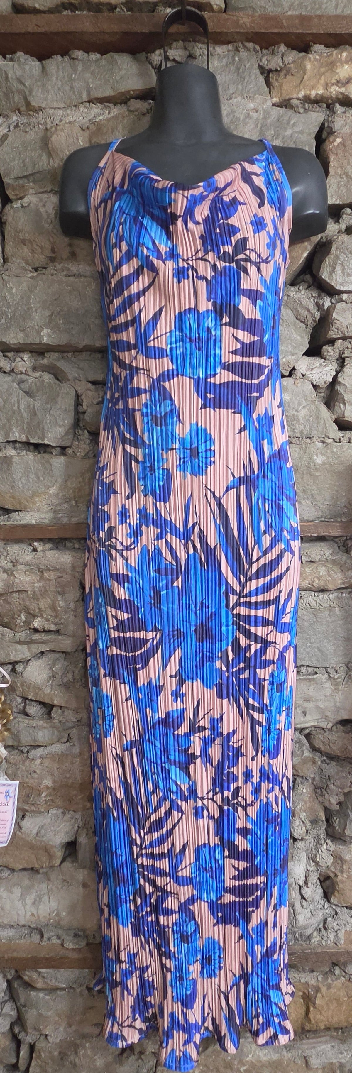 Floral Accordion Maxi Dress