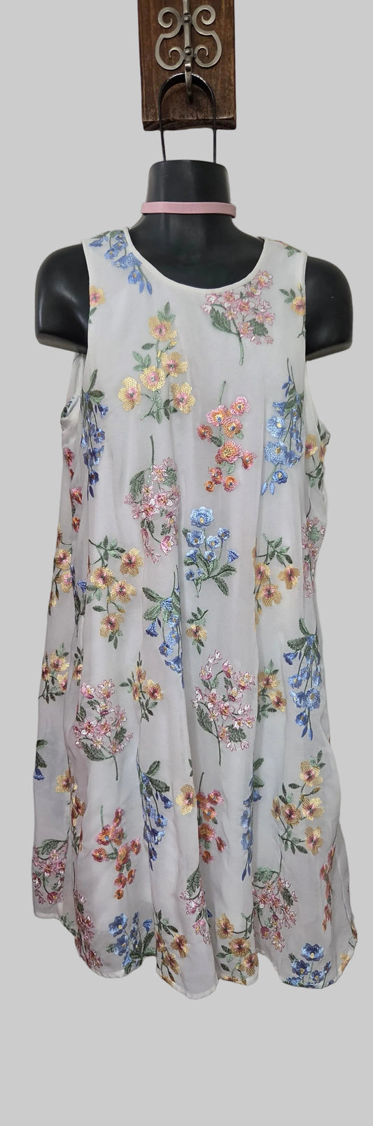"Calvin Klein" Sleeveless Floral Dress