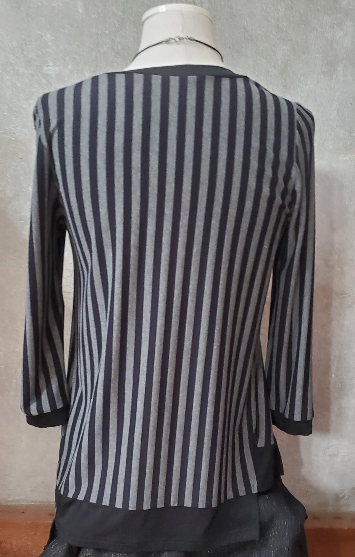 "Bobbi Dazzler" Three Quarter Sleeve Striped Top